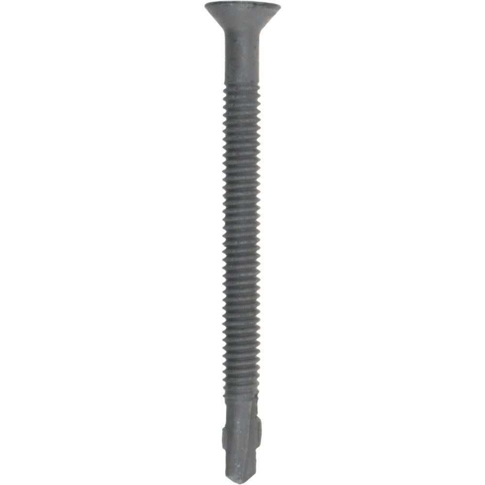 ITW Buildex 560063 1/4", Flat Head, Phillips Drive, 3" OAL, #4 Point, Self Drilling Screw