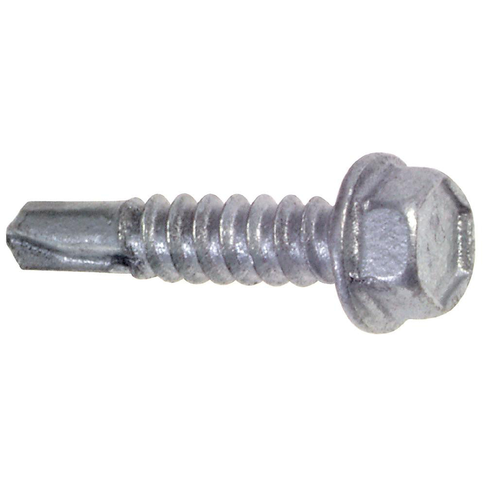 ITW Buildex 560023 #10, Oval Head, Hex Drive, 1-1/4" OAL, #3 Point, Self Drilling Screw