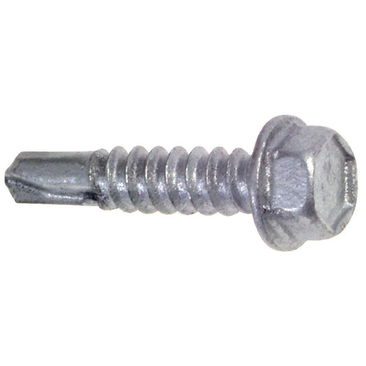 ITW Buildex 560023 #10, Oval Head, Hex Drive, 1-1/4" OAL, #3 Point, Self Drilling Screw