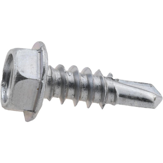 ITW Buildex 560001 #8, Hex Washer Head, Hex Drive, 1/2" Length Under Head, #2 Point, Self Drilling Screw
