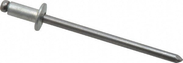Marson M40112 Open End Blind Rivet Size 44, Button Head, Steel Body, Steel Mandrel