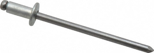 Marson M40112 Open End Blind Rivet Size 44, Button Head, Steel Body, Steel Mandrel