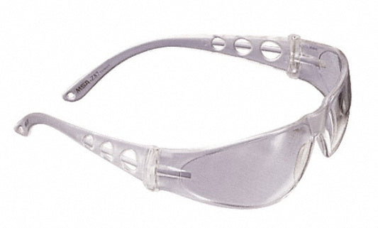 MSA 697514 Safety Glass Scratch-Resistant, Clear Lenses, Full-Framed, UV Protection
