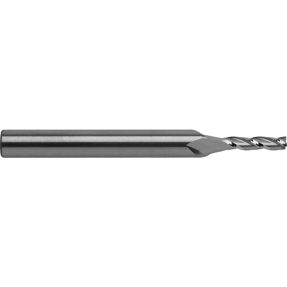 RobbJack C8-303-04 Square End Mill 1/8" Dia, 1/2" LOC, 3 Flute, Solid Carbide