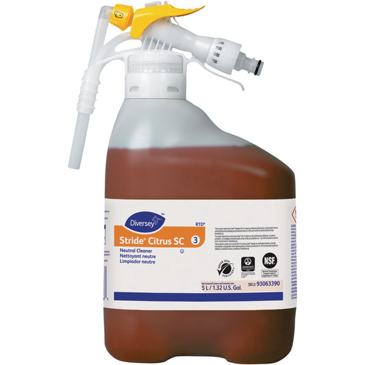Diversey DVS93063390 Floor Cleaners, Strippers & Sealers Product Type Neutral Cleaner  Container Type Bottle  Container Size (Gal.) 1.32  Material Application Floors Hard Surfaces  Composition Water Based  Solution Type Concentrated