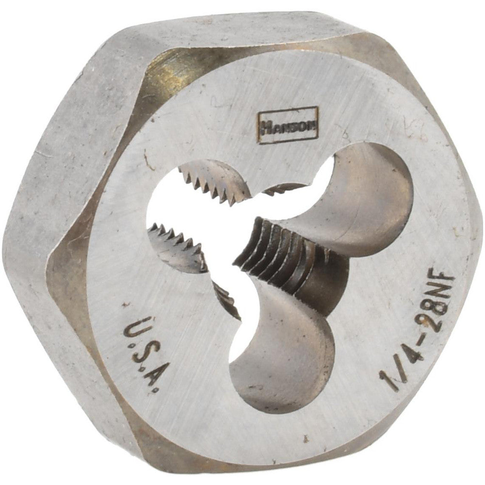 Irwin Hanson 7223 Hex Rethreading Die 1/4-28, Right Hand, Carbon Steel