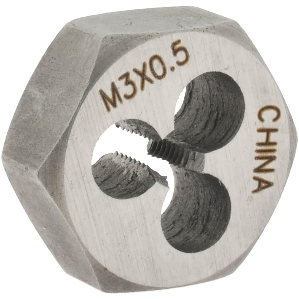 Value Collection 364-0032 Hex Rethreading Die M3x0.5, Right Hand, Carbon Steel