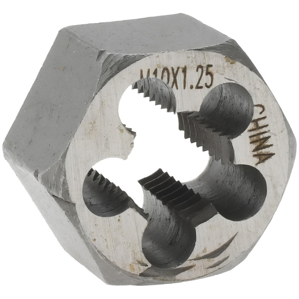 Value Collection 364-0103 Hex Rethreading Die M10x1.25, Right Hand, Carbon Steel