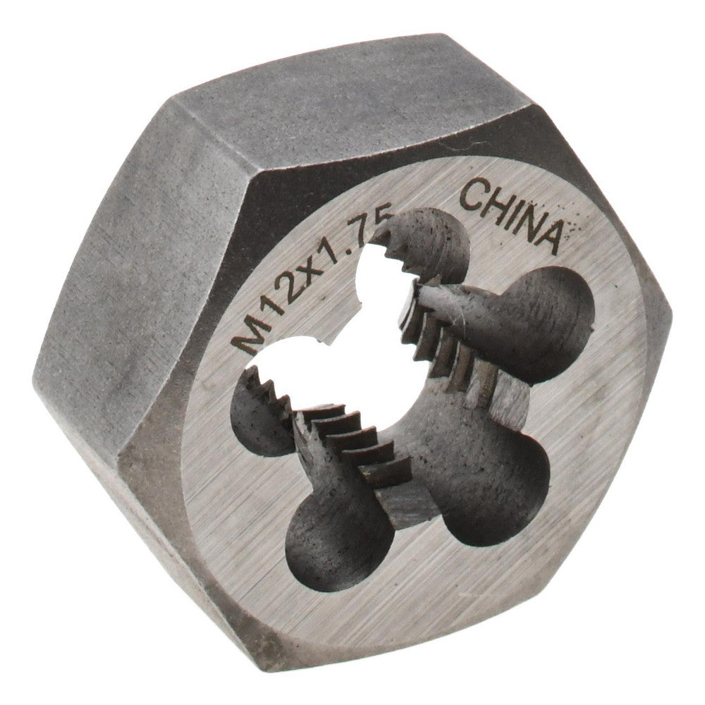 Value Collection 364-0124 Hex Rethreading Die M12x1.75, Right Hand, Carbon Steel
