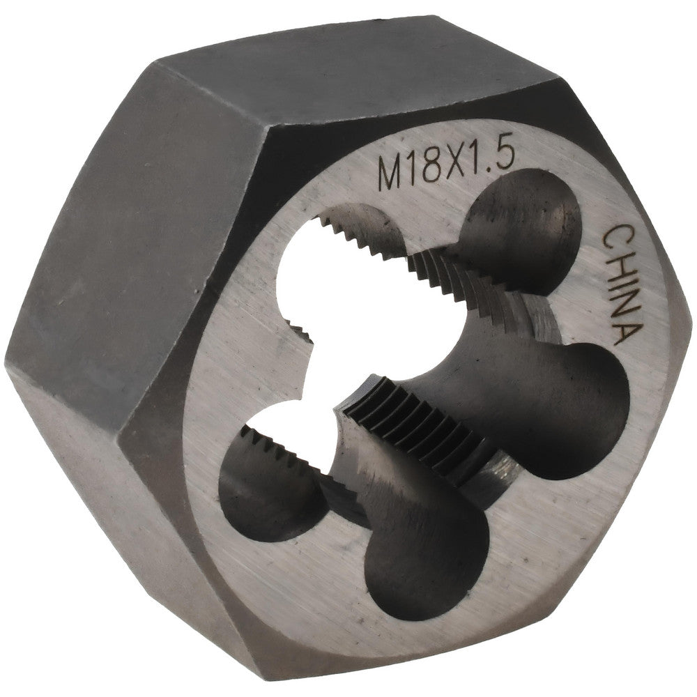 Value Collection 364-0183 Hex Rethreading Die M18x1.5, Right Hand, Carbon Steel