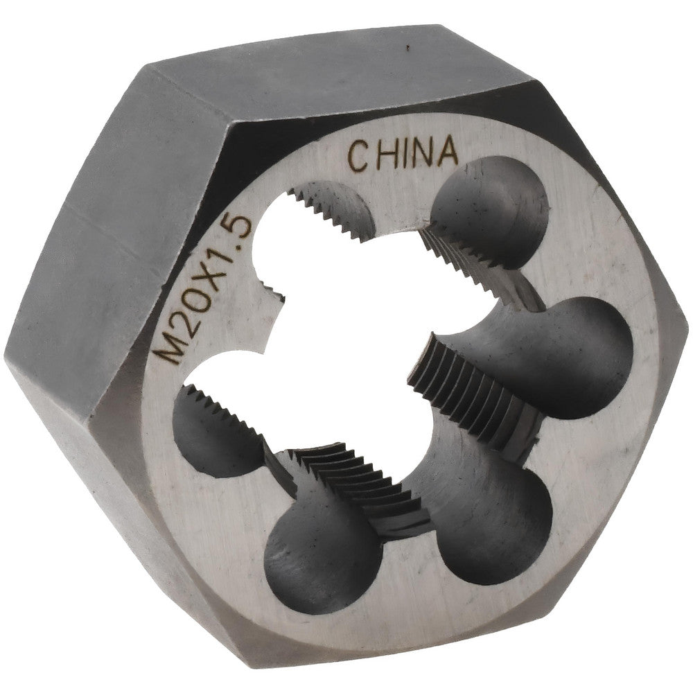 Value Collection 364-0203 Hex Rethreading Die M20x1.5, Right Hand, Carbon Steel