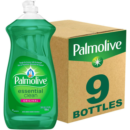 Palmolive CPCUS06022A Dishwashing Liquid, Fresh Scent, 28 oz Bottle, 9/Carton