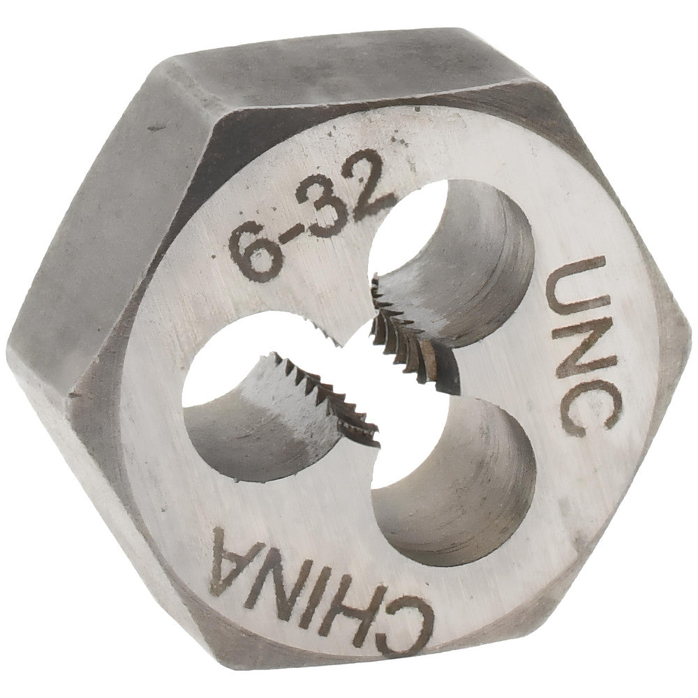 Value Collection 365-0066 Hex Rethreading Die #6-32, Right Hand, Carbon Steel