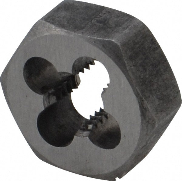 Value Collection 366-0162 Hex Rethreading Die 1/4-28, Left Hand, Carbon Steel