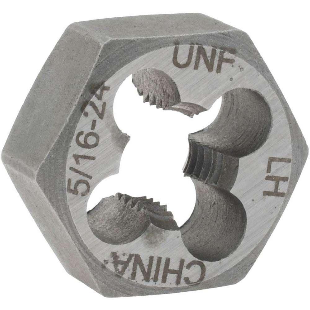 Value Collection 366-0202 Hex Rethreading Die 5/16-24, Left Hand, Carbon Steel