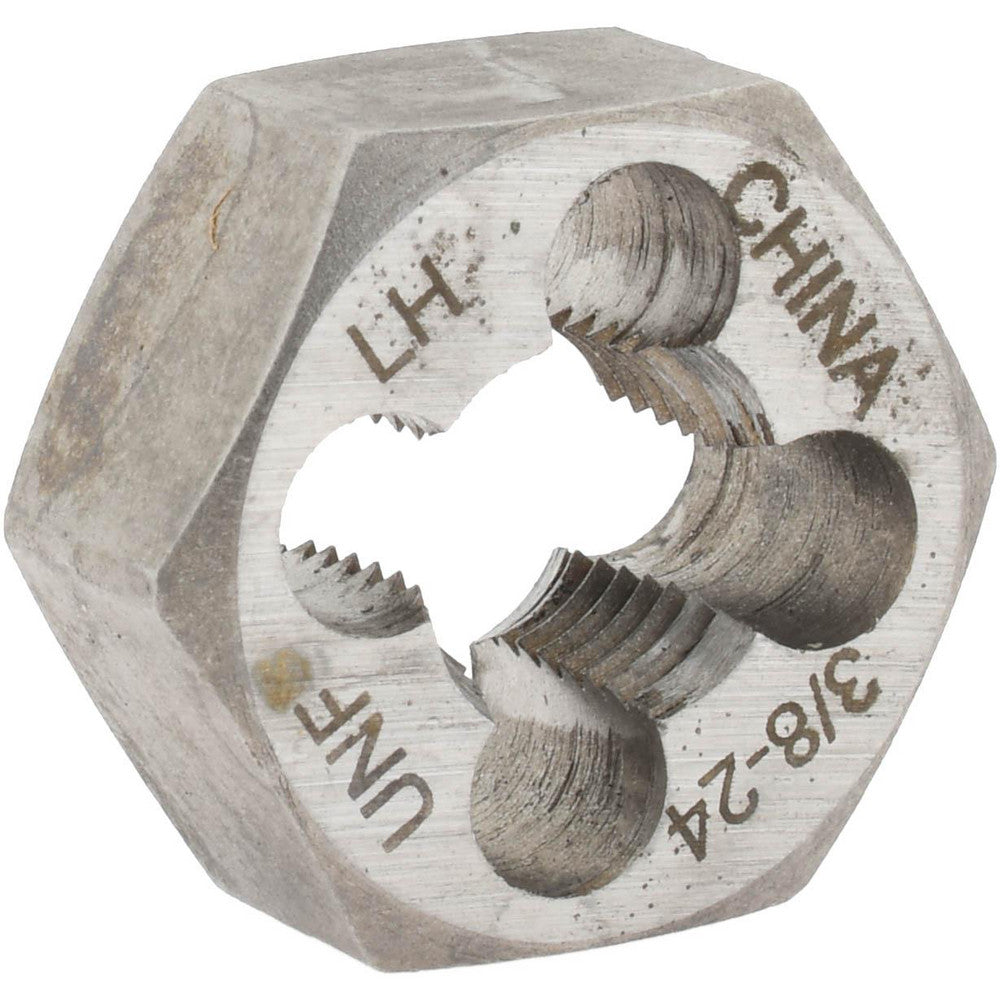 Value Collection 366-0242 Hex Rethreading Die 3/8-24, Left Hand, Carbon Steel