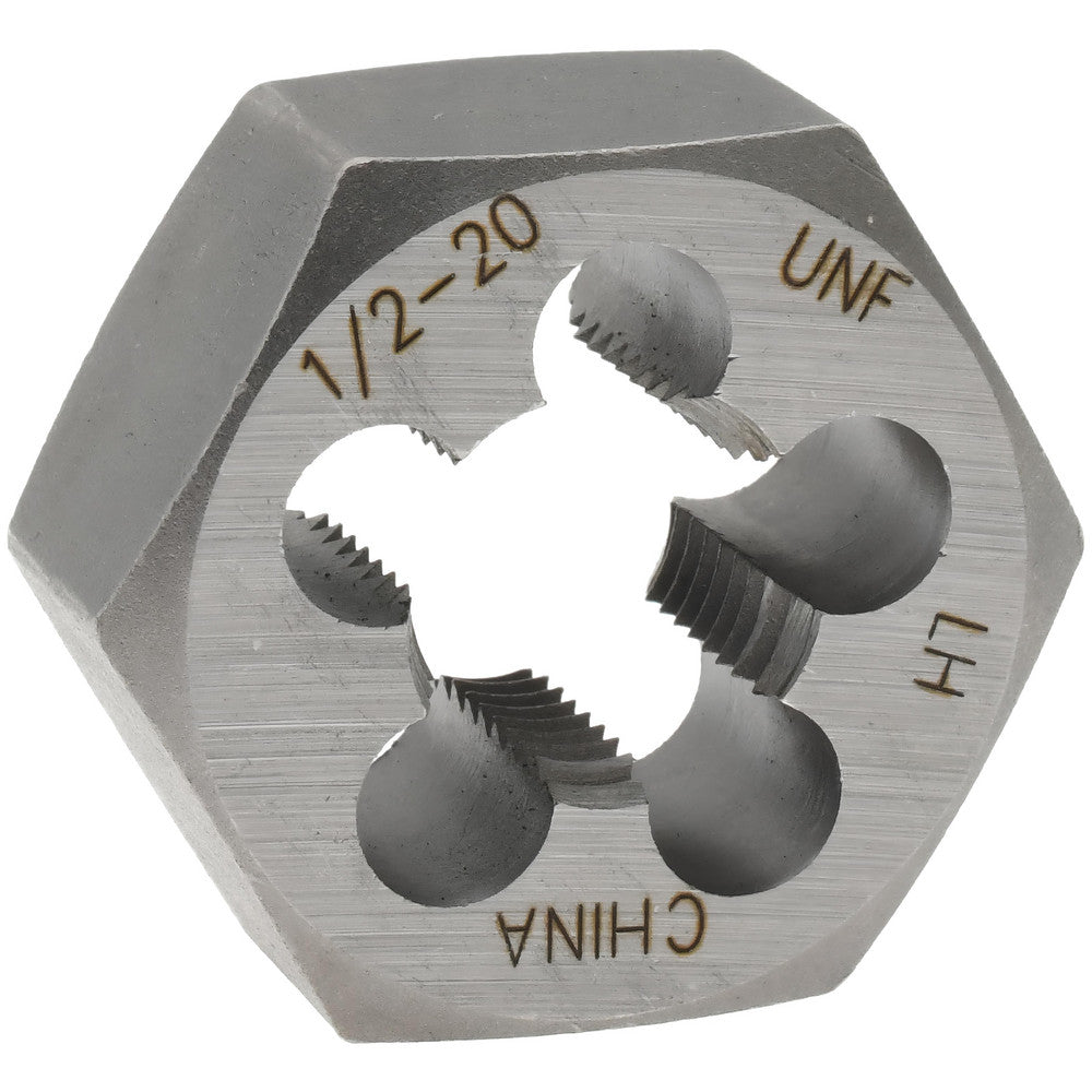 Value Collection 366-0322 Hex Rethreading Die 1/2-20, Left Hand, Carbon Steel