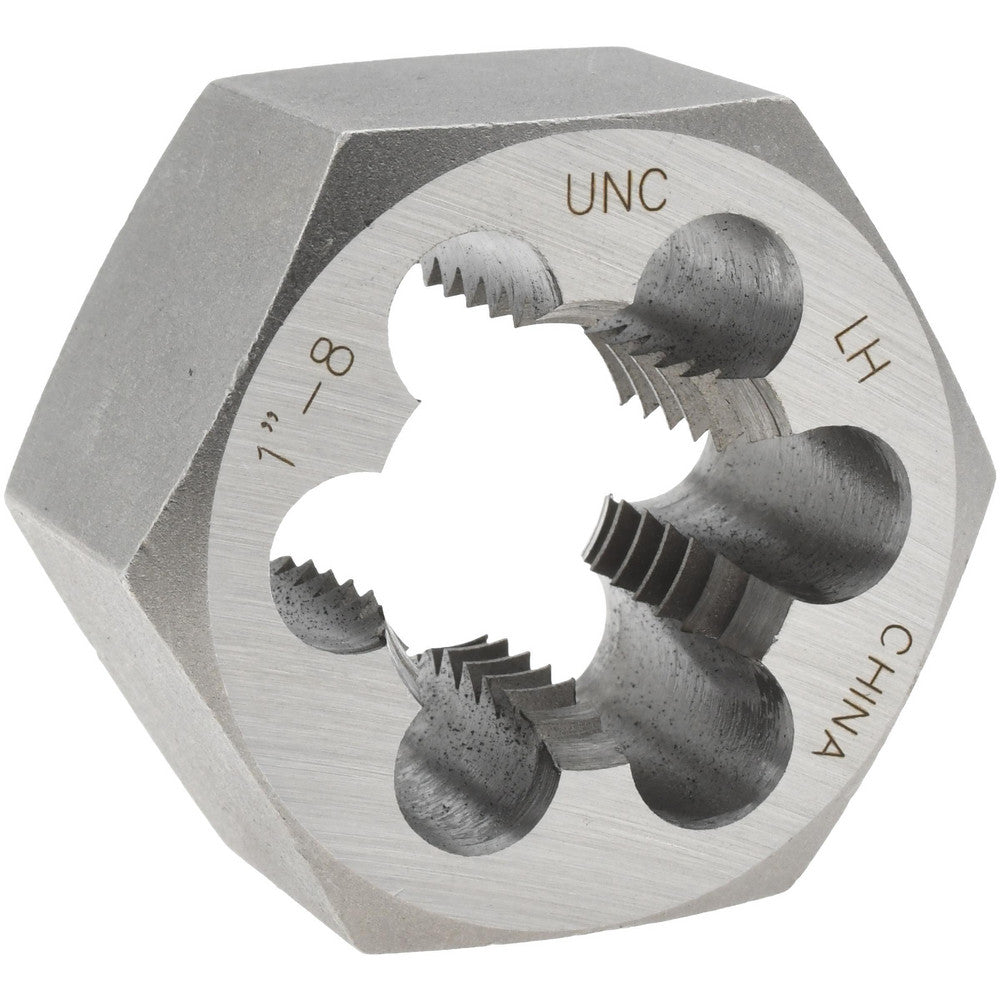 Value Collection 366-0641 Hex Rethreading Die 1-8, 1" Thick, Left Hand, Carbon Steel