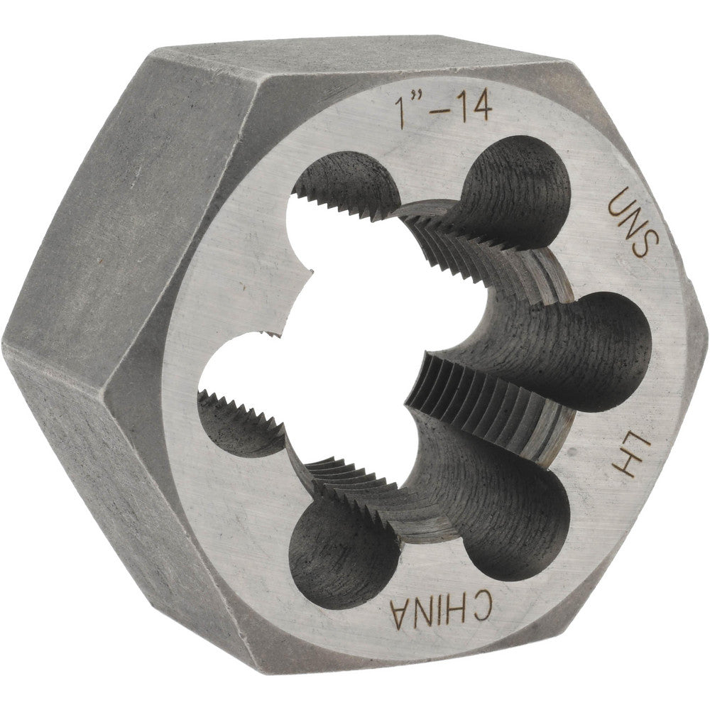 Value Collection 366-0643 Hex Rethreading Die 1-14, 1" Thick, Left Hand, Carbon Steel