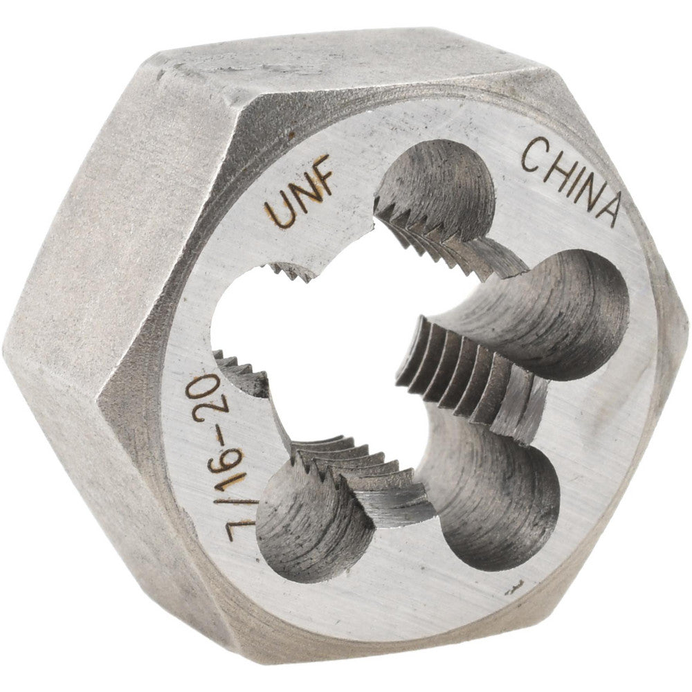 Value Collection 365-0282 Hex Rethreading Die 7/16-20, Right Hand, Carbon Steel