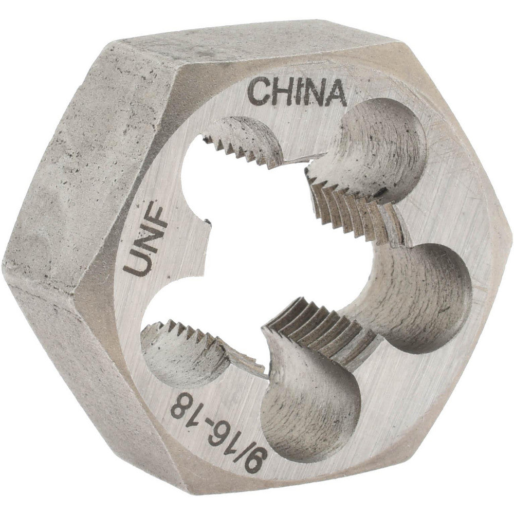 Value Collection 365-0362 Hex Rethreading Die 9/16-18, Right Hand, Carbon Steel