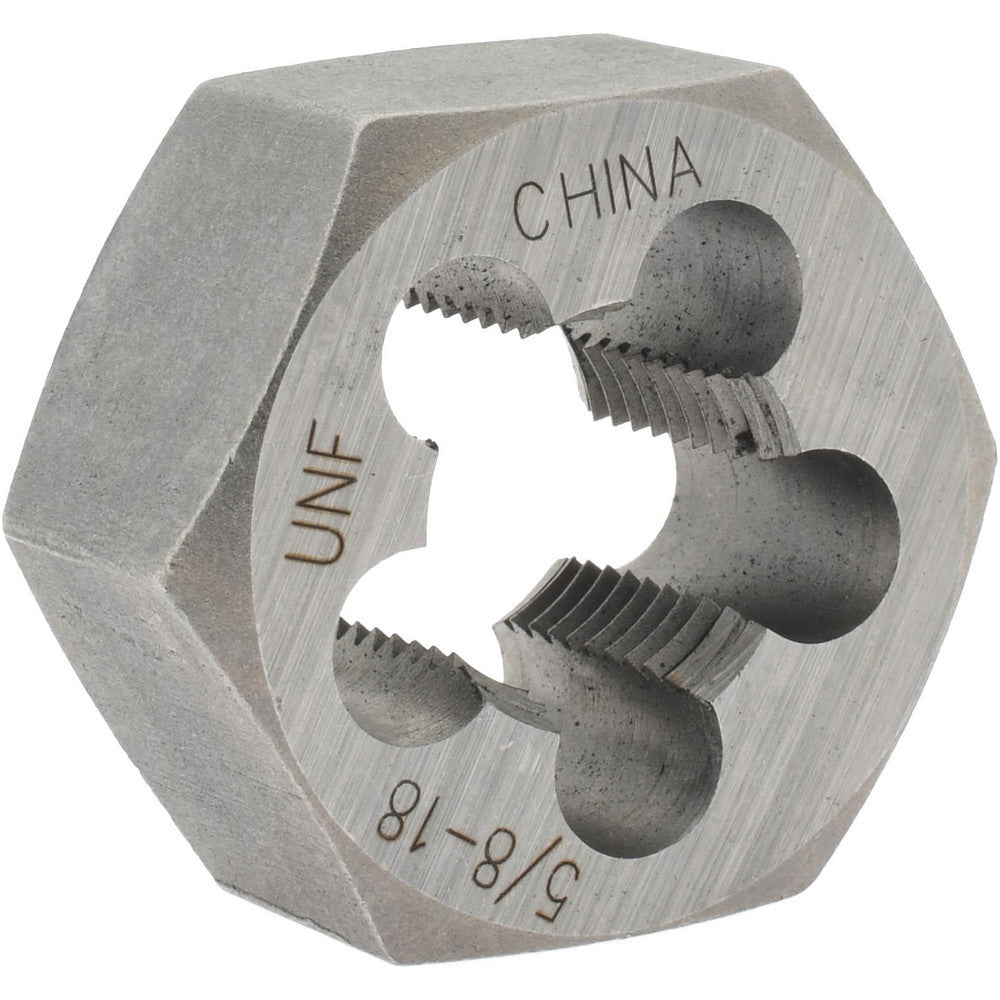 Value Collection 365-0402 Hex Rethreading Die 5/8-18, Right Hand, Carbon Steel