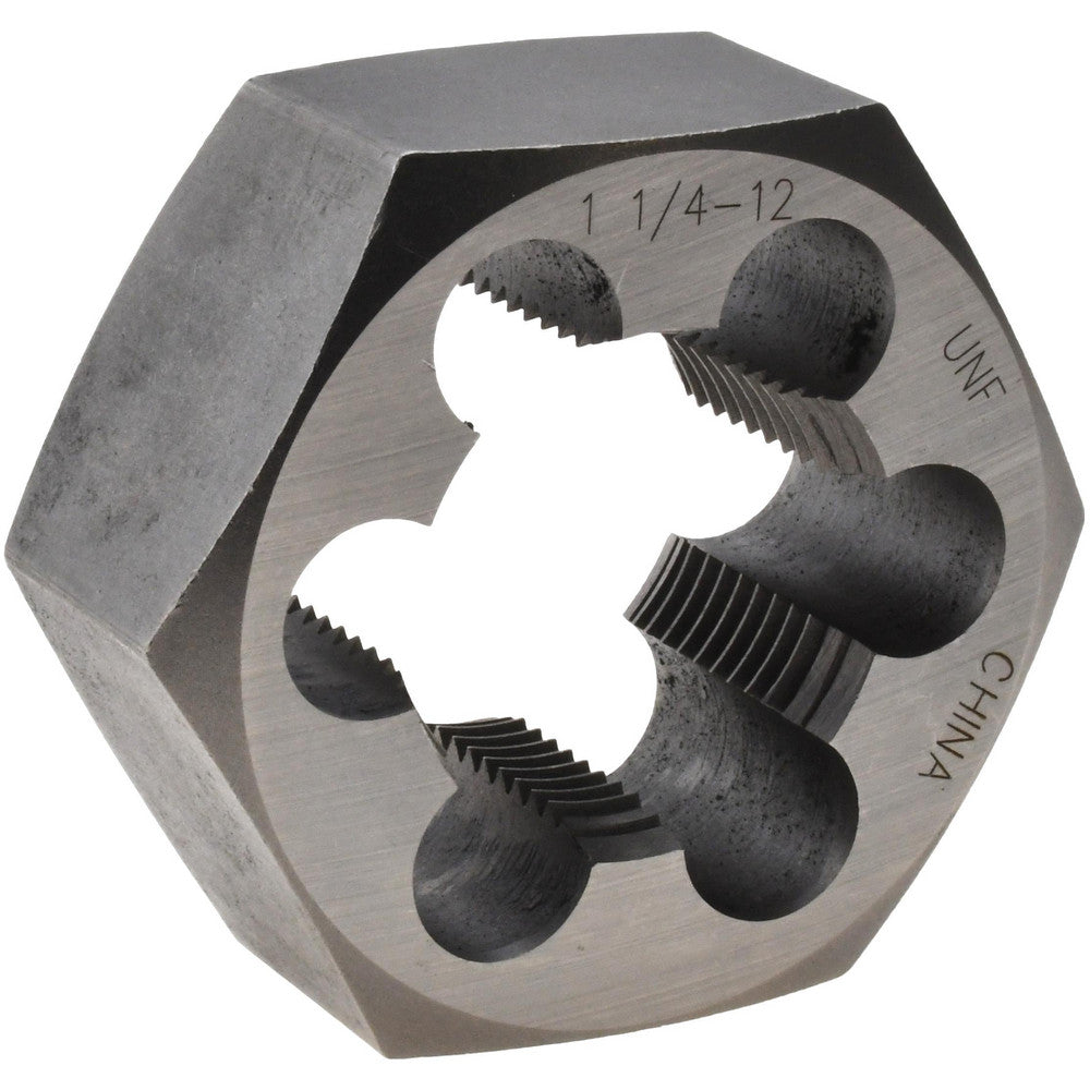 Value Collection 365-1162 Hex Rethreading Die 1-1/4 - 12, 1" Thick, Right Hand, Carbon Steel