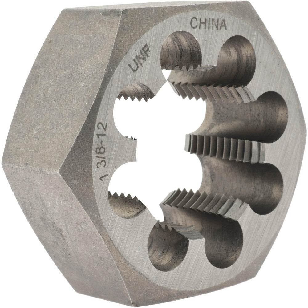 Value Collection 365-1242 Hex Rethreading Die 1-3/8 - 12, 1" Thick, Right Hand, Carbon Steel