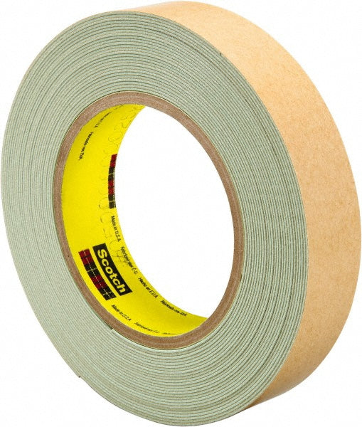 3M 7000001170 Masking Tape 1" Wide, 10 yd Long, 33 mil Thick, Green