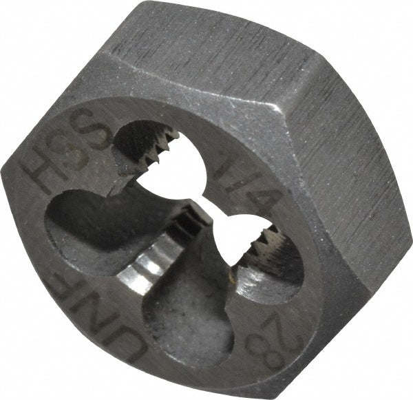Value Collection 367-0162 Hex Rethreading Die 1/4-28, Right Hand, High-Speed Steel