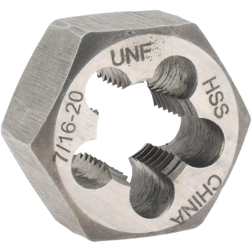 Value Collection 367-0282 Hex Rethreading Die 7/16-20, Right Hand, High-Speed Steel