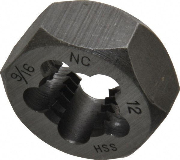 Value Collection 367-0361 Hex Rethreading Die 9/16-12, Right Hand, High-Speed Steel