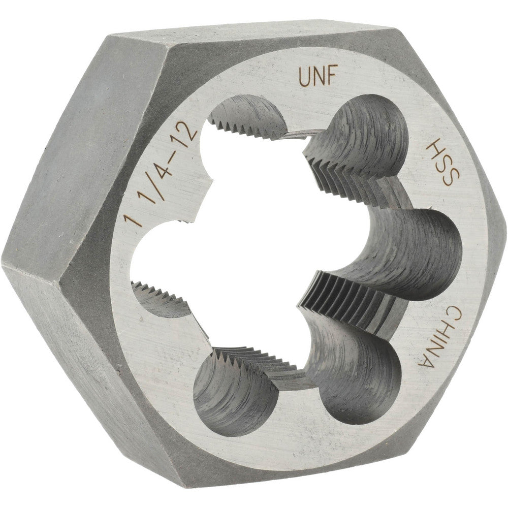 Value Collection 367-1162 Hex Rethreading Die 1-1/4 - 12, 1" Thick, Right Hand, High-Speed Steel
