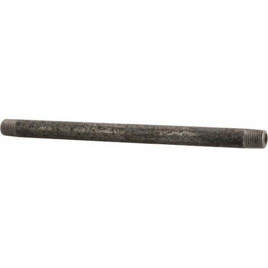 Value Collection 1/8152.4BLKBN80 Black Pipe Nipple 6" Long, Schedule 80