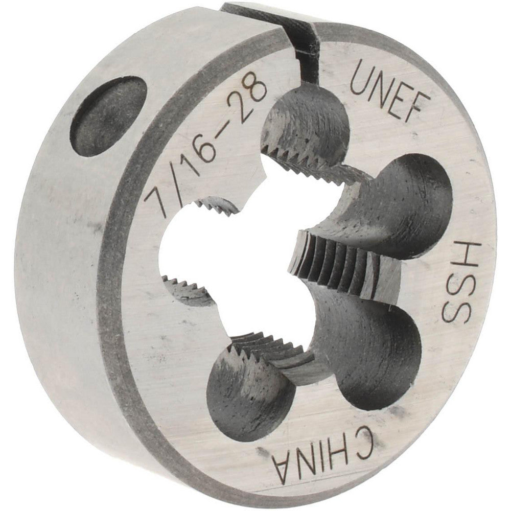 Value Collection 315-1155 Round Die 7/16-28, 1" OD, High Speed Steel