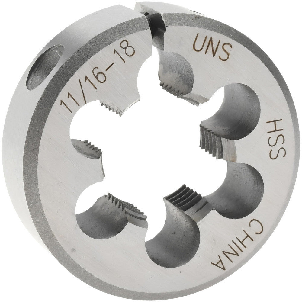Value Collection 315-1263 Round Die 11/16-18, High Speed Steel