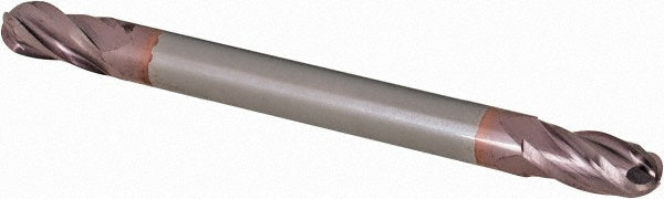 Kyocera SGS Precision Tools 39614 Ball End Mill 0.125" Dia, 0.25" LOC, 4 Flute, Solid Carbide