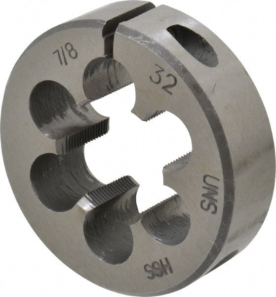 Value Collection 315-1327 Round Die 7/8-32, 2" OD, High Speed Steel