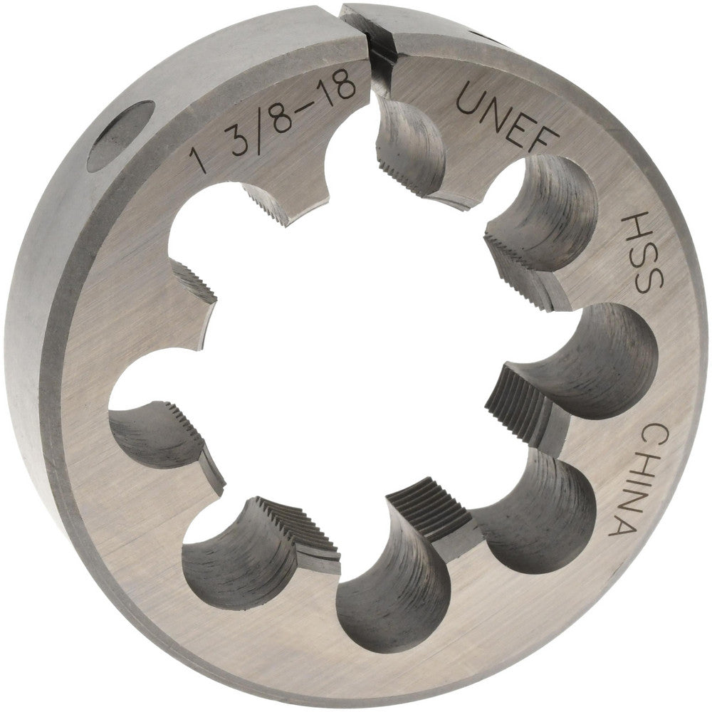 Value Collection 315-1563 Round Die 1-3/8-18, High Speed Steel