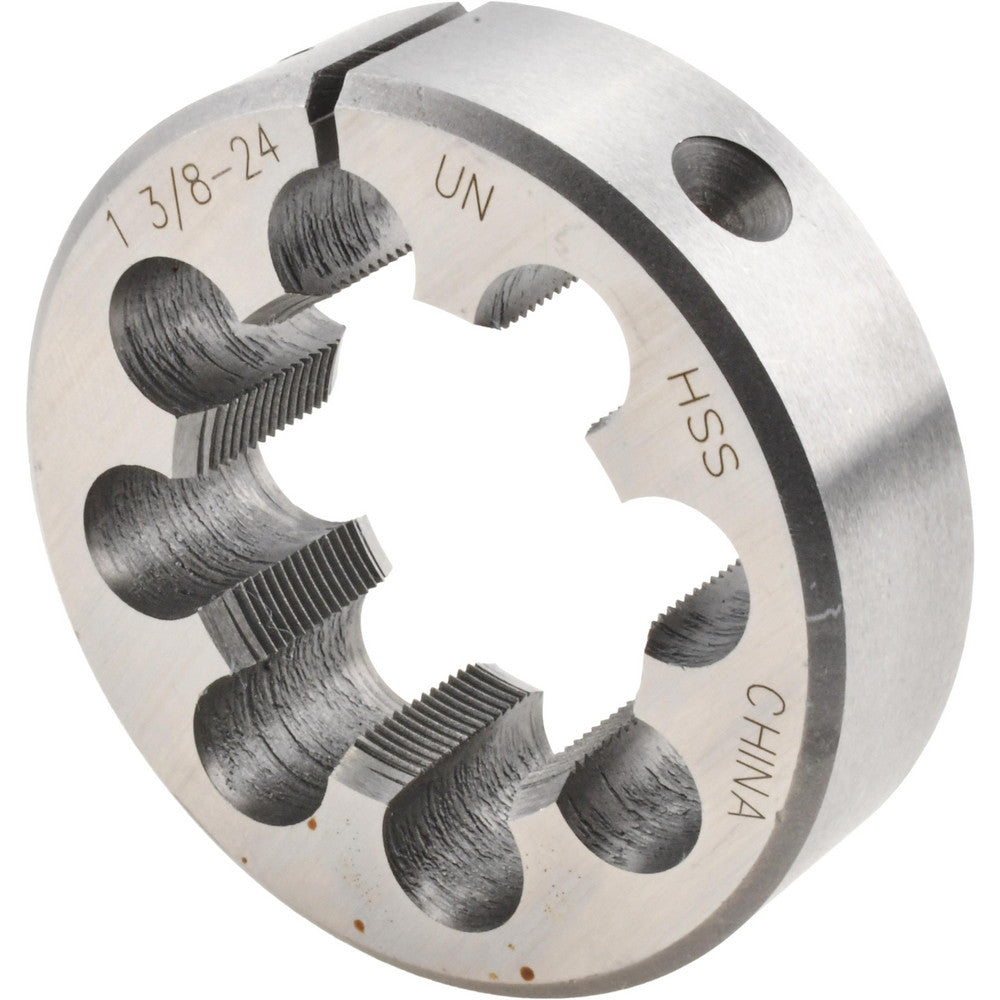 Value Collection 315-1565 Round Die 1-3/8-24, High Speed Steel