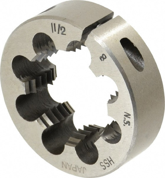 Value Collection 315-1580 Round Die 1-1/2-8, High Speed Steel