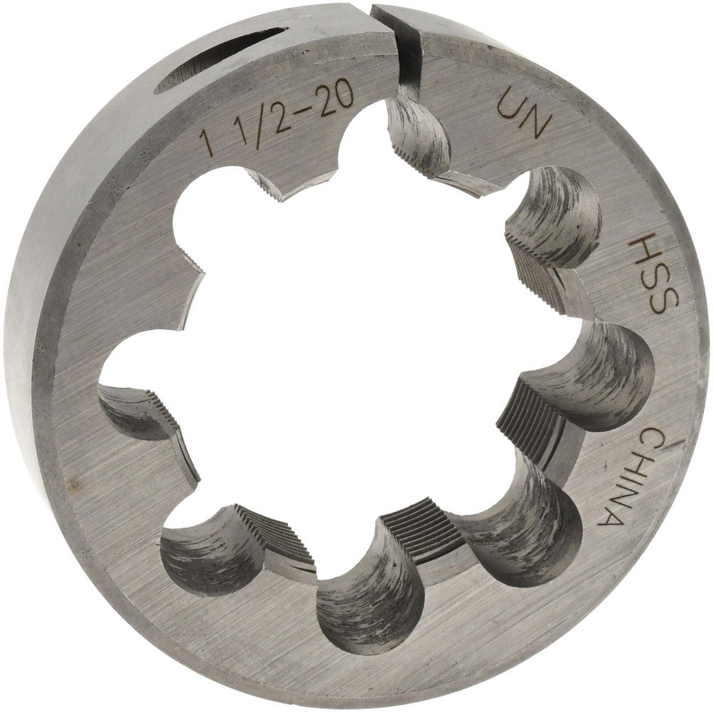 Value Collection 315-1584 Round Die 1-1/2-20, High Speed Steel
