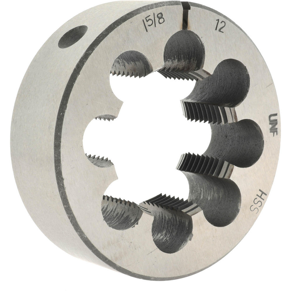 Value Collection 315-1623 Round Die 1-5/8-12, 3" OD, High Speed Steel