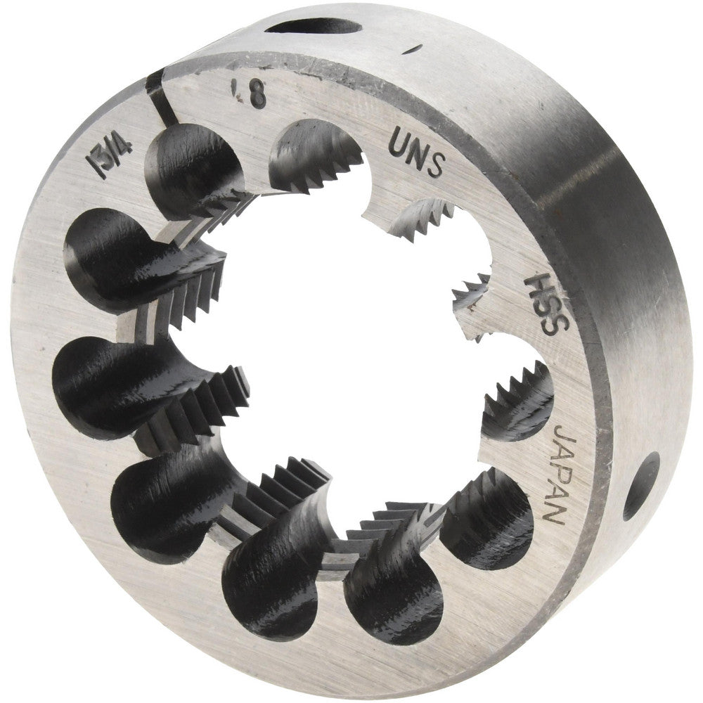 Value Collection 315-1641 Round Die 1-3/4-8, 3" OD, High Speed Steel