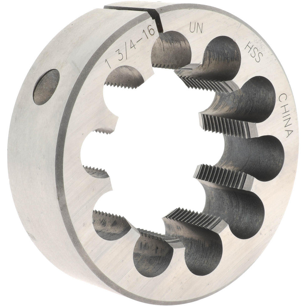 Value Collection 315-1645 Round Die 1-3/4-16, 3" OD, High Speed Steel