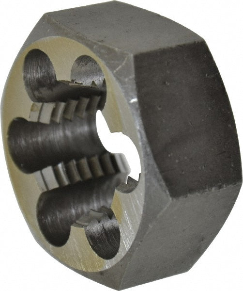 Value Collection 365-1164 Hex Rethreading Die 1-1/4-8, 1" Thick, Right Hand, Carbon Steel