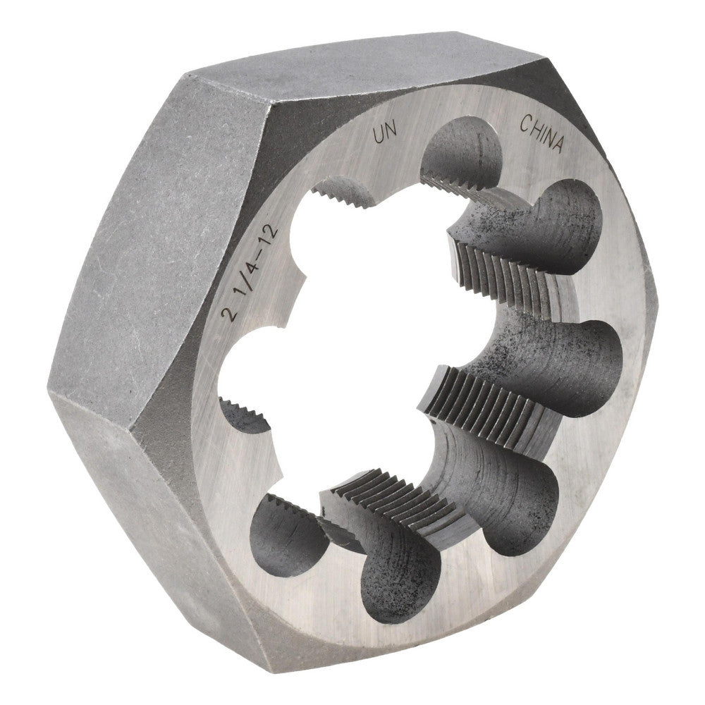 Value Collection 365-2166 Hex Rethreading Die 2-1/4-12, Right Hand, Carbon Steel