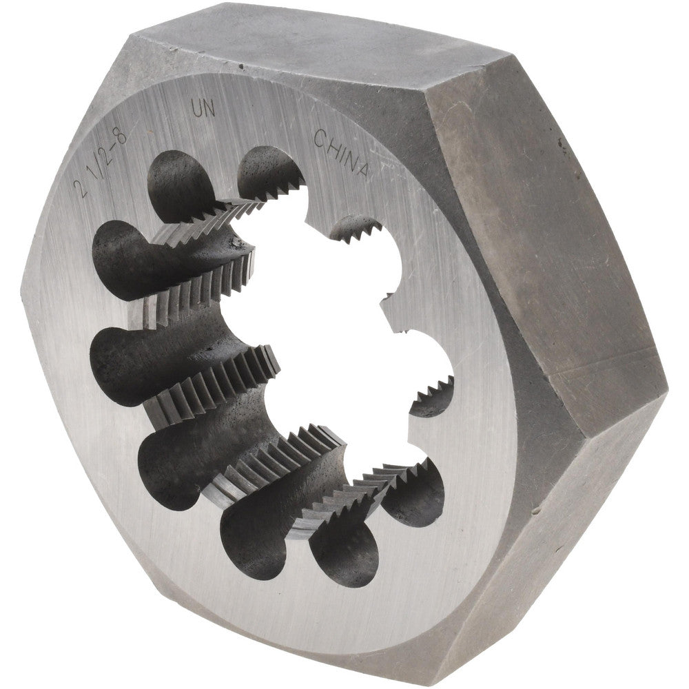 Value Collection 365-2325 Hex Rethreading Die 2-1/2-8, Right Hand, Carbon Steel
