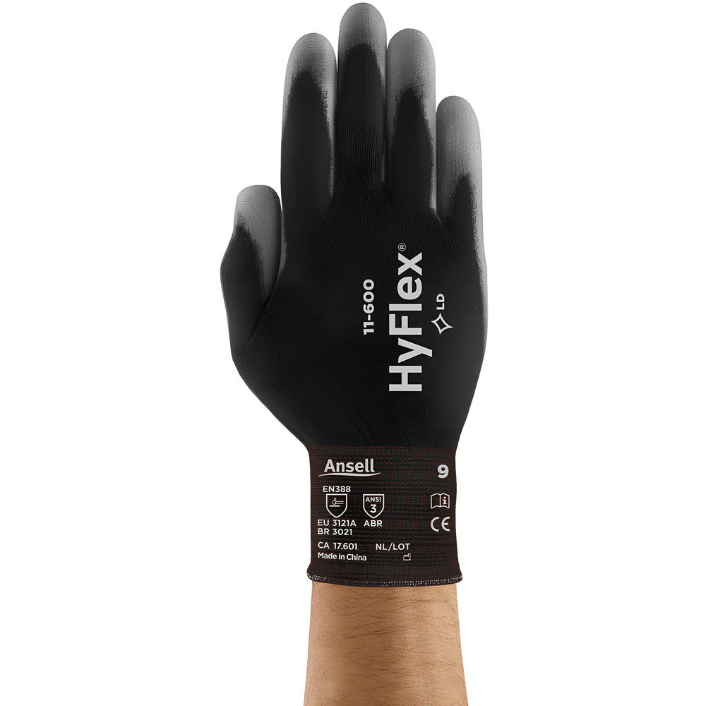 Ansell 205653 Series 11-600 General Purpose Work Gloves Large, Polyurethane-Coated Nylon