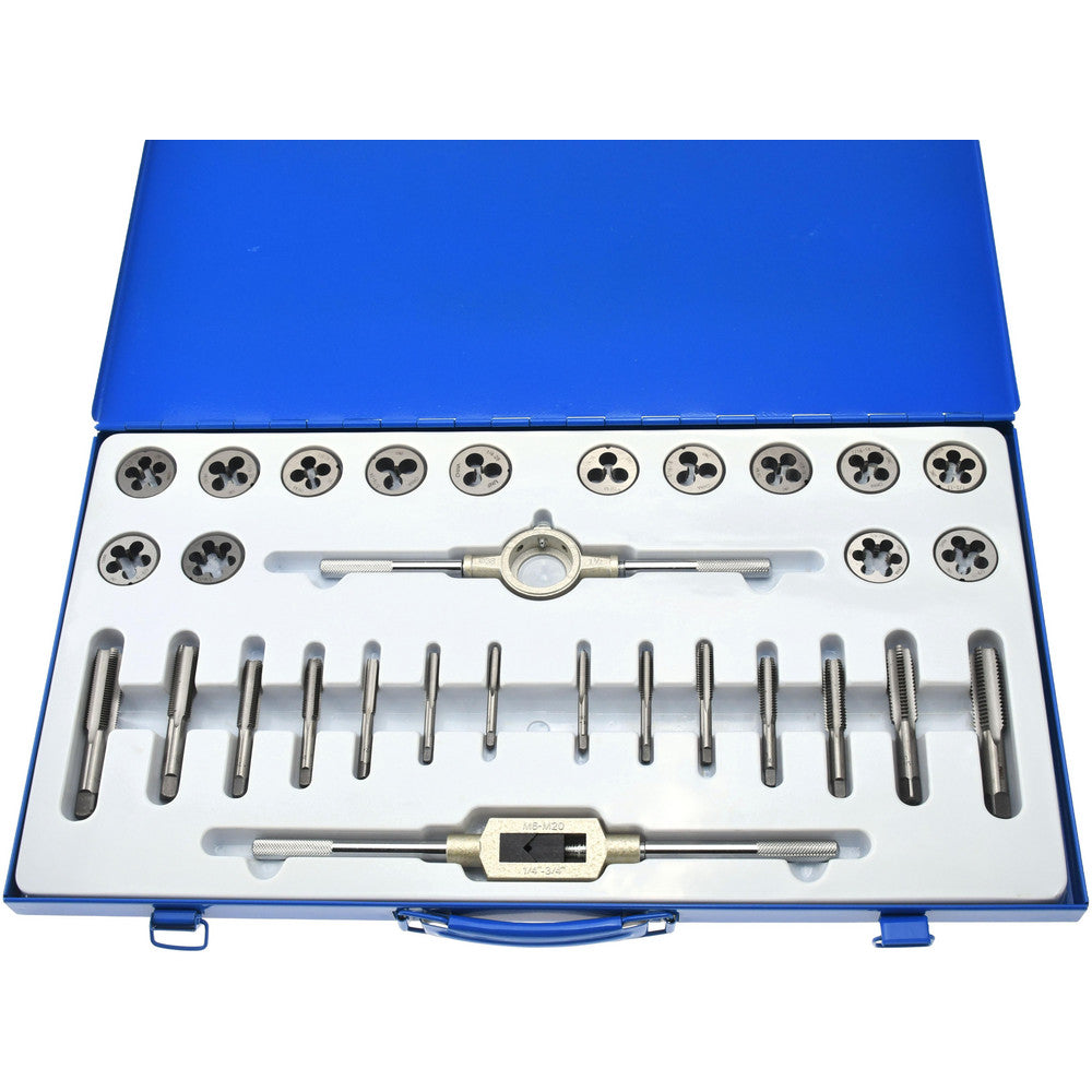 Value Collection CCT1565 Tap & Die Set 1/4-20 to 3/4-16 Taps, UNC & UNF